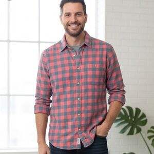 J. Crew Plaid Checkered Men’s Shirt Size M
